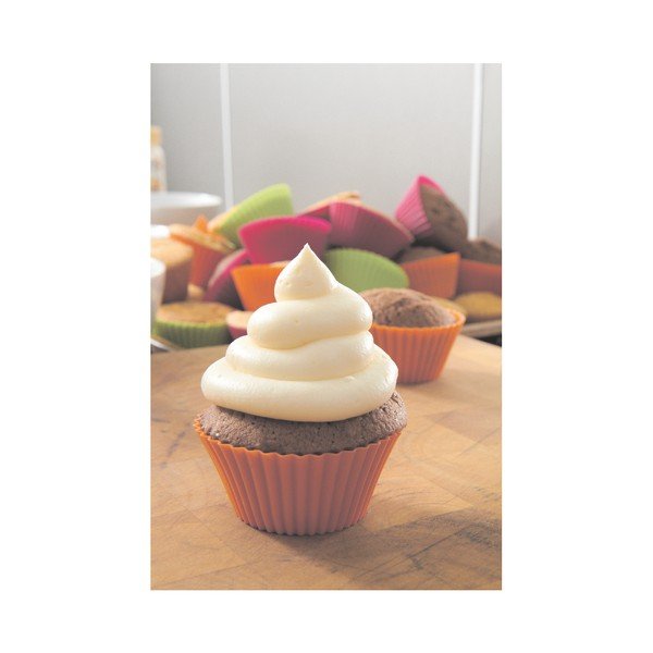 6 krāsainu silikona kēksiņu veidņu komplekts Lékué, ⌀ 7 cm-image-3