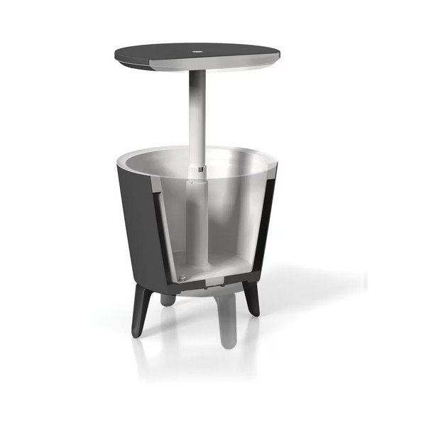 Plastmasas apaļš dārza galds ar ledus paplāti ø 49,5 cm Cool – Keter-image-3