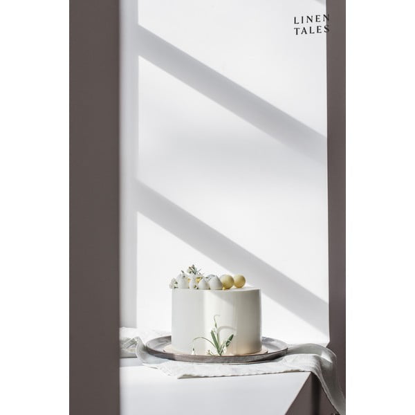 Gaiši pelēks lina virtuves dvielis Linen Tales, 65 x 45 cm-image-1