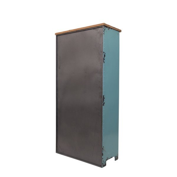 Tirkīzzils metāla skapis Dutchbone Rusty-image-4