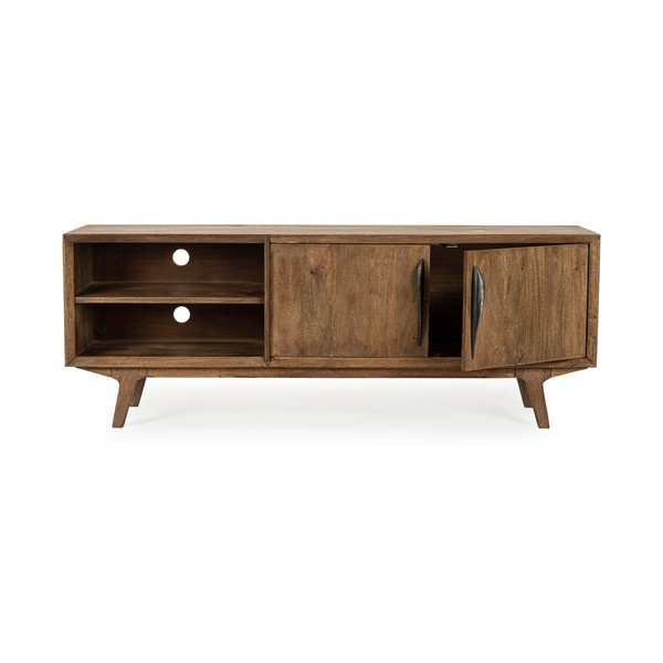 Dabīga toņa mango masīvkoka TV galdiņš 152x55x40 cm Sherman – Bizzotto-image-3