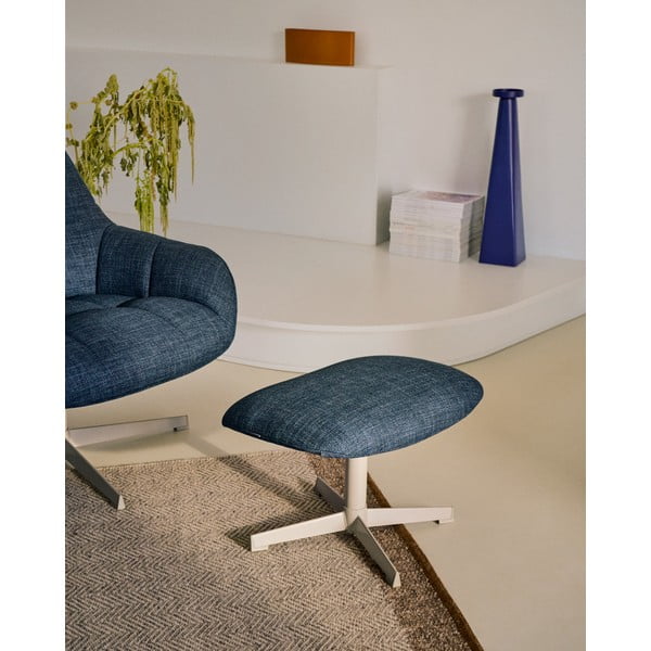 Dūmakaini zils kāju soliņš Jaspe – Kave Home-image-1