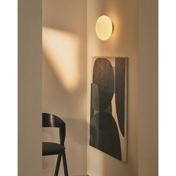 Balta/sudraba krāsas sienas lampa ø 26 cm Bamila – Kave Home-image-2