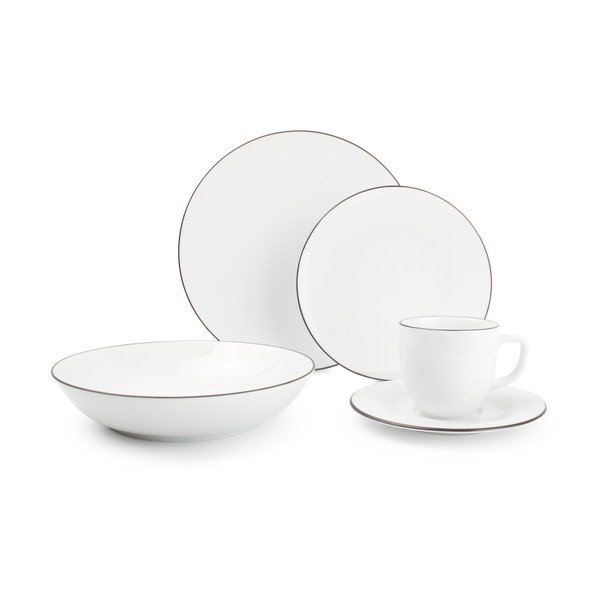 Porcelāna pusdienu komplekts (20 gab.) 4 personām Puro – Salt&Pepper
