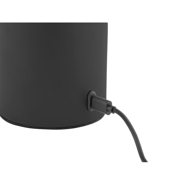 Melna LED galda lampa ar regulējamu spilgtumu ar metāla abažūru/ar stikla abažūru (augstums 29,5 cm) Camp – Leitmotiv-image-3