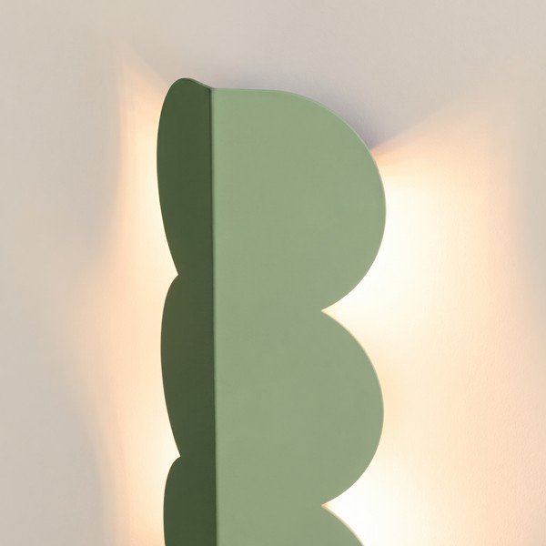Salvijas zaļa alumīnija sienas lampa BISCUIT – Thoro-image-4