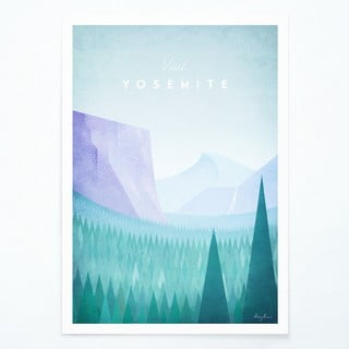 Plakāts Travelposter Yosemite, 30 x 40 cm