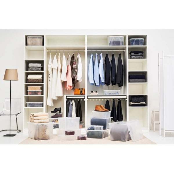 Plastmasas uzglabāšanas kaste ar vāku 29 l Lona – Rotho-image-3