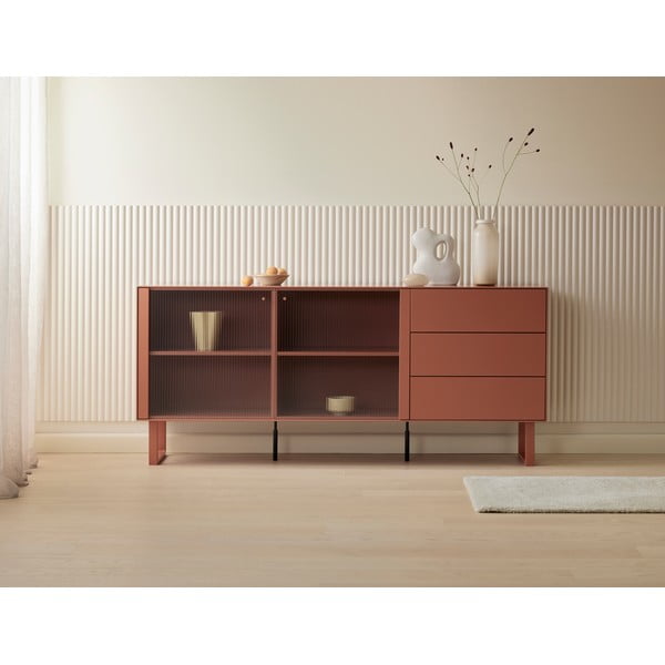 Ķieģeļu sarkana kumode 180x79 cm Edge by Hammel – Hammel Furniture-image-2