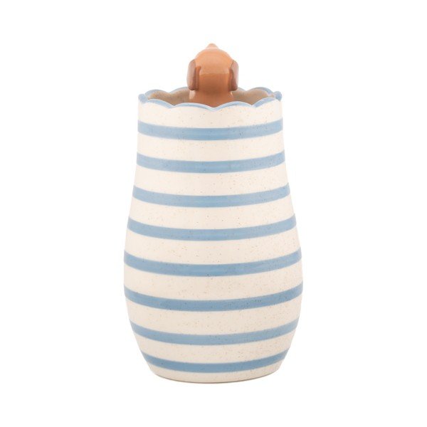 Balta dolomīta vāze (augstums 18,5 cm) Peeking Sausage Dog – Sass & Belle-image-4