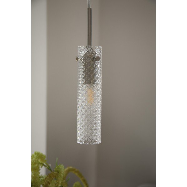 Matētas sudraba krāsas stikla piekaramā lampa ø5x27,5 cm Vibia – Markslöjd-image-1