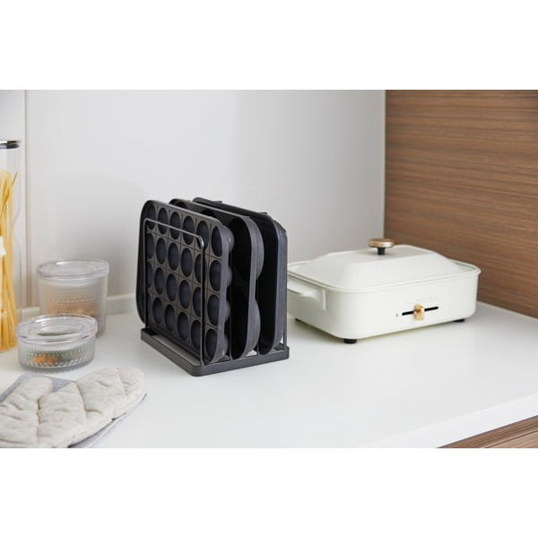 Melns metāla organizators Yamazaki Tower-image-3