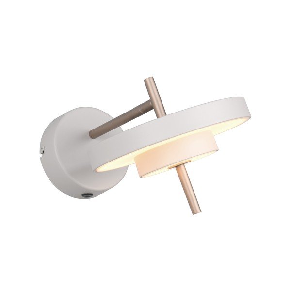 Ziloņkaula krāsas LED sienas lampa ar saliekamu konstrukciju/ar regulējamu spilgtumu ø 20 cm Keaton – Trio-image-4