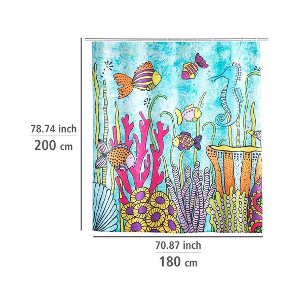 Dušas aizkars 180x200 cm Rollin'Art Ocean Life – Wenko-image-3