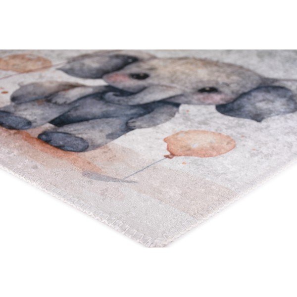 Gaiši pelēks bērnu paklājs 100x160 cm Baby Elephants – Vitaus-image-3