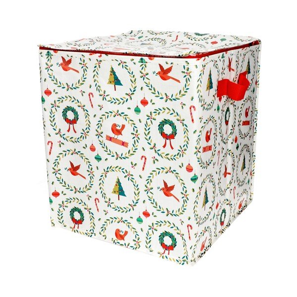 Drēbju uzglabāšanas kaste no pārstrādātas plastmasas 32x32x35 cm Classic Christmas – Rex London-image-2