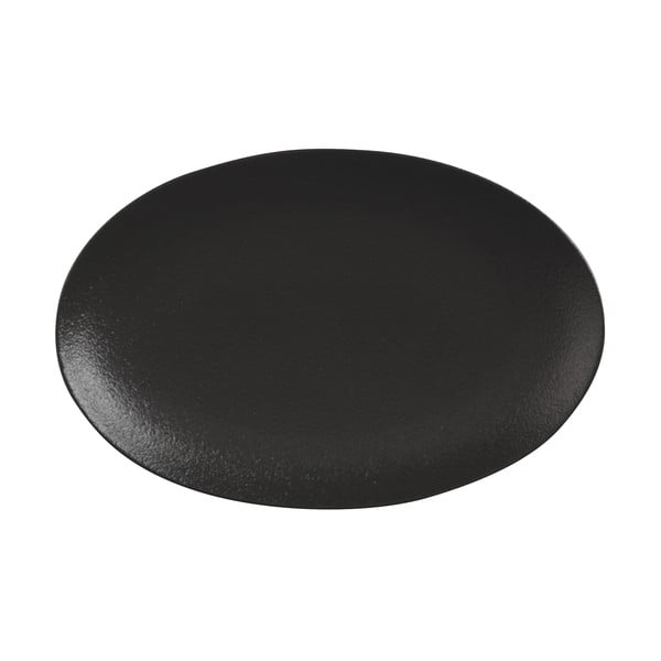 Melns keramikas šķīvis Maxwell & Williams Caviar, 25 x 16 cm