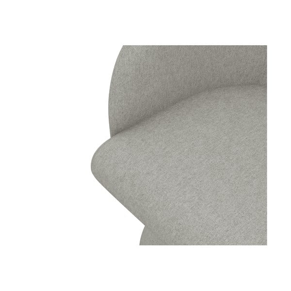 Gaiši pelēks polsterēts ēdamistabas krēsls Kanoa – Makamii-image-4