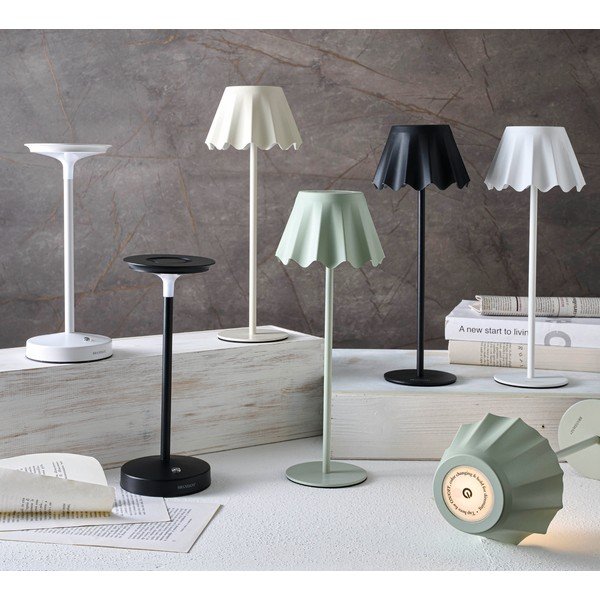 Gaiši zaļa metāla LED galda lampa ar regulējamu spilgtumu (augstums 36 cm) – Brandani-image-1