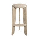 Dabīga toņa ozola masīvkoka bāra taburete (sēdekļa augstums 75 cm) Eli – Blomus