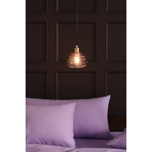 Rozā stikla piekaramā lampa ø 15 cm Fall – Jotex-image-1