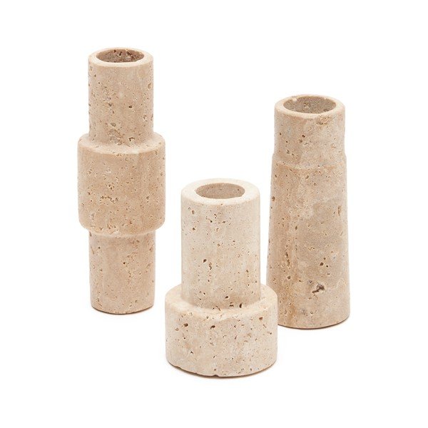 Akmens svečturi (3 gab.) Majid – Kave Home