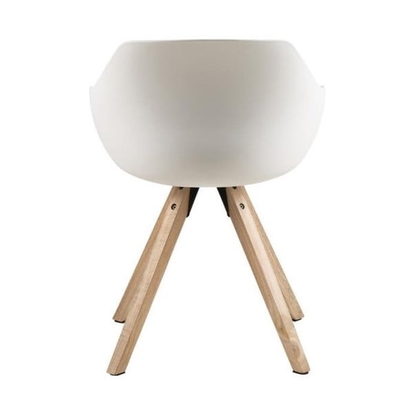 Balti/pelēki polsterēti pusdienu krēsli ar roku balstiem (2 gab.) Tina – Actona-image-3