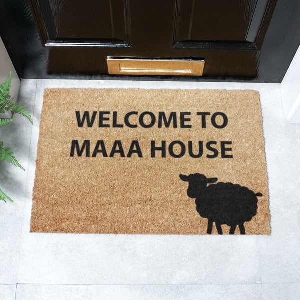 Kokosšķiedras kājslauķis 40x60 cm Welcome to Maaa House – Artsy Doormats-image-2