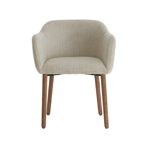 Bēši polsterēti ēdamistabas krēsli ar roku balstiem (2 gab.) Blaine – Light & Living-image-2