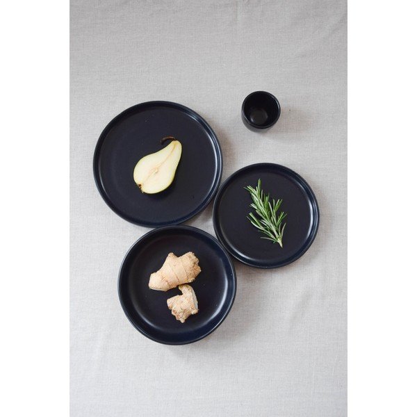 Melns keramikas šķīvis ÅOOMI Luna, ø 27,5 cm-image-4