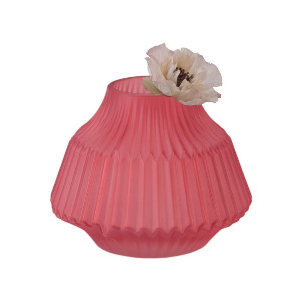 Rozā stikla vāze PT LIVING, ø 16 cm-image-1