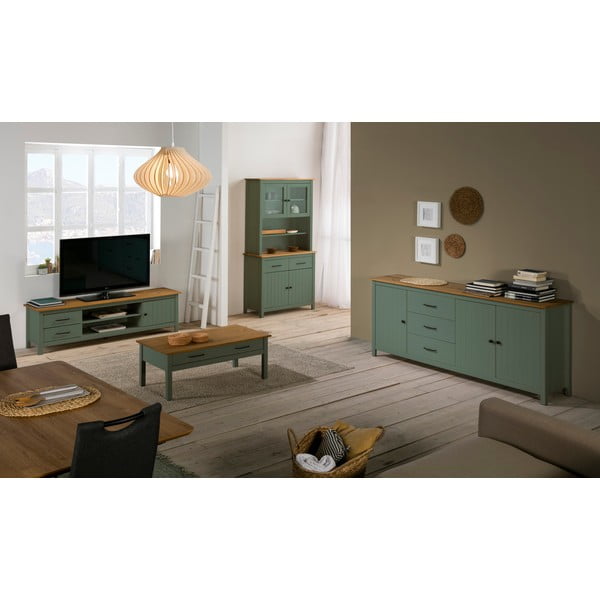 Zaļš koka žurnālgaldiņš Marckeric Miranda-image-2