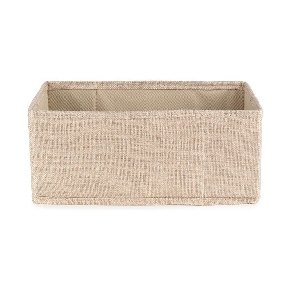 Bēša tekstila uzglabāšanas kaste 28x12x12 cm Sandy – Compactor-image-4