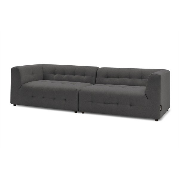 Tumši pelēks dīvāns 324 cm Kleber – Bobochic Paris-image-3