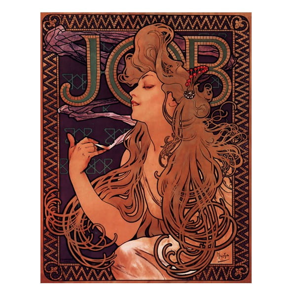Alfonss Mucha, 55x70 cm, glezna Darbs, 55x70 cm