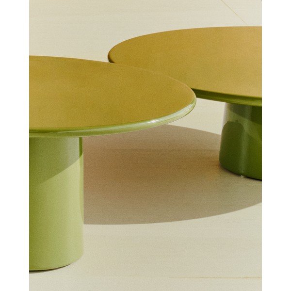 Betona apaļš dārza kafijas galdiņš ø 110 cm Albanella – Kave Home-image-4