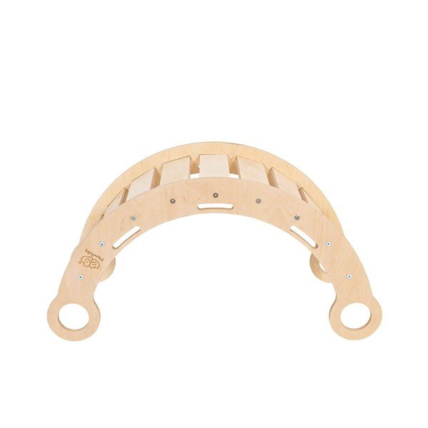 Dabīga toņa priedes masīvkoka šūpoles 39x75x38 cm Montessori – Meowbaby-image-2