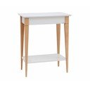Balts konsoles galds Ragaba Mimo, platums 65 cm