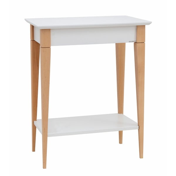 Balts konsoles galds Ragaba Mimo, platums 65 cm