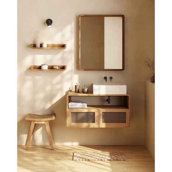 2 sienas plauktu komplekts no tīkkoka Kave Home Shamel-image-1