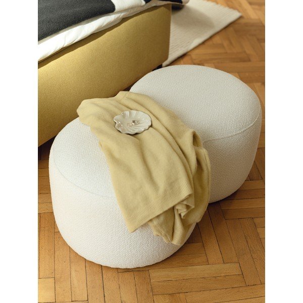 Bēšs pufs no buklē auduma Umbo – noo.ma-image-2