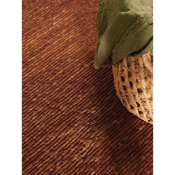 Brūns ar rokām darināts vilnas apaļš paklājs ø 160 cm Bexley Woolwich – Ted Baker-image-4