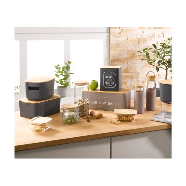 Stikla pārtikas uzglabāšanas konteiners beramiem produktiem – Homéa-image-1