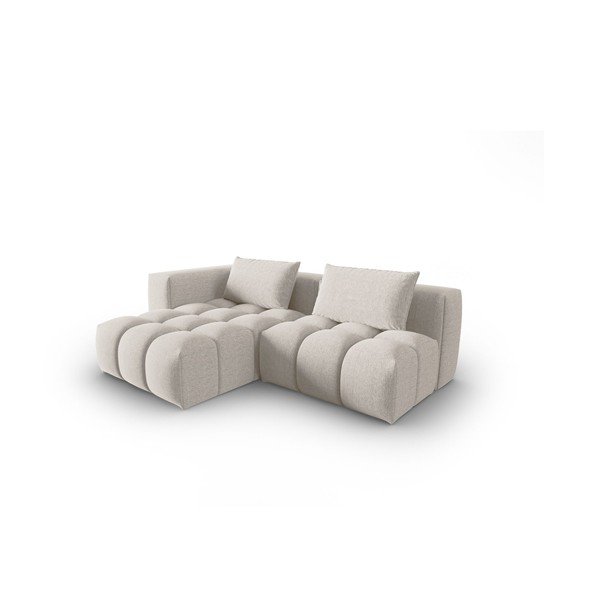 Bēšs stūra dīvāns (ar kreiso stūri/ar zvilni) Verona – Cosmopolitan Design