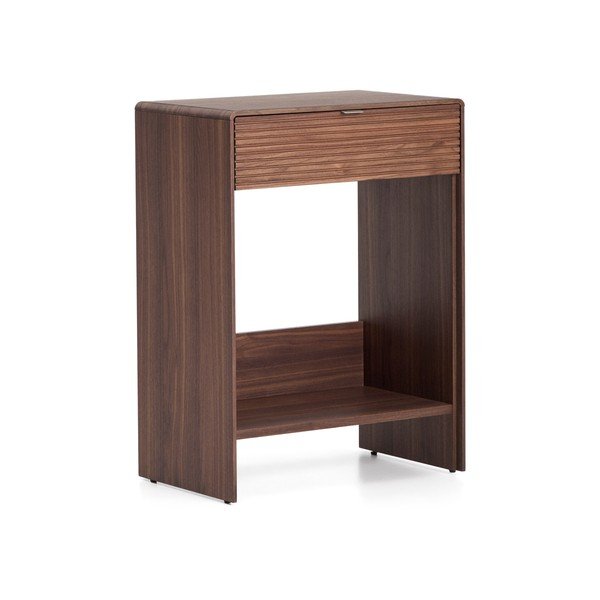 Tumša dabīga toņa kumode ar riekstkoka imitāciju 60x81x37 cm Norlen – Kave Home