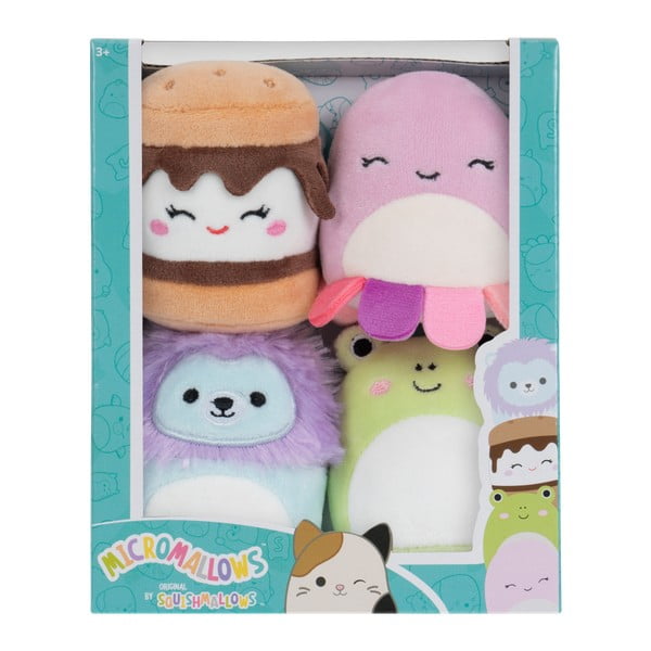 Plīša rotaļlietas (4 gab.) Micromallows 4Pack – SQUISHMALLOWS-image-1