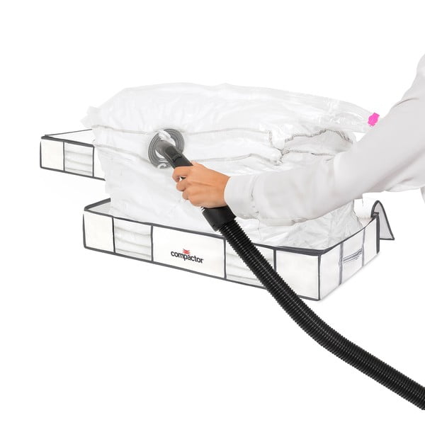 Vakuuma tekstila/plastmasas uzglabāšanas kastes zem gultas (2 gab.) 105x45x15,5 cm Life – Compactor