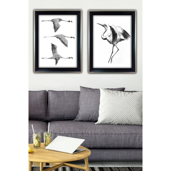 Gleznas (2 gab.) 35x45 cm Crane – Wallity-image-1