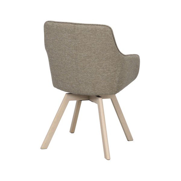 Bēši polsterēti ēdamistabas krēsli (2 gab.) Alison – Rowico-image-4