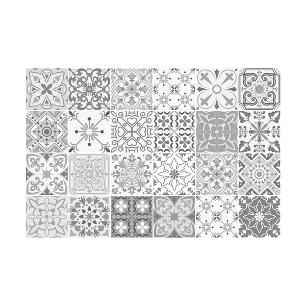 24 dekoratīvo sienas uzlīmju komplekts Ambiance Gythio, 10 x 10 cm-image-2